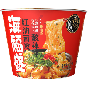海福盛 红油面皮酸辣味桶装 113g（12桶/箱）到期日25.9.13