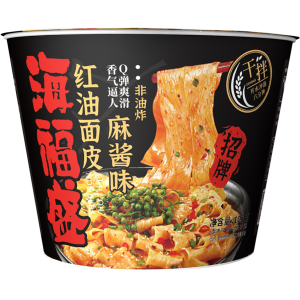 海福盛 红油面皮麻酱味桶装 113g（12桶/箱）到期日25.9.13