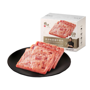 锋味派 黑猪午餐肉清淡味 320g（24盒/箱）到期日25.8.1
