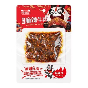 蜀道香 真味牛肉 麻辣52g（60包/箱）到期日26.1.9
