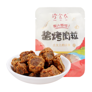 珍食在 烤肉粒 香辣味 约12.5g（约200包/箱）到期日25.10.19
