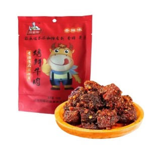 郑新初烤鲜牛肉 香辣味 40g（50包/箱）到期日26.8.19