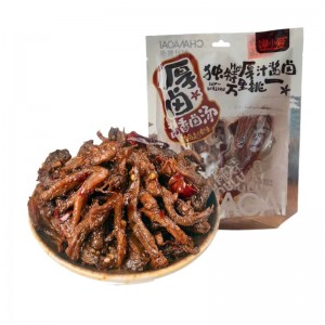馋小爱 酱香鸭肉丝 香辣味 80g（30包/箱）到期日25.11.18