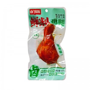卤门家族 鲜料鸡腿 烧烤味90g（50包/箱）到期日26.3.9