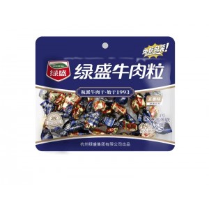 绿盛牛肉粒 五香味  40g（30包/箱）到日期25.11.3