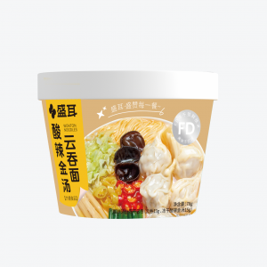 盛耳 酸汤金汤云吞面 75g（16桶/箱）到期日26.2.28