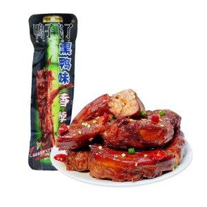 鸭子飞了 黑鸭味香脖 42.9g（30根/袋）到期日25.10.28
